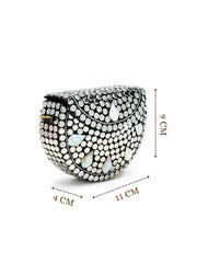 Metal Mirage Mosaic Clutch