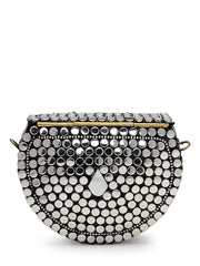 Metal Mirage Mosaic Clutch
