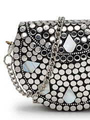 Metal Mirage Mosaic Clutch