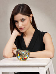 Metal Mirage Mosaic Clutch