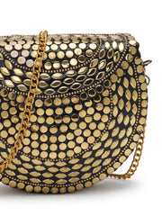Metal Mirage Mosaic Clutch