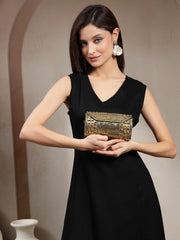 Metal Mirage Mosaic Clutch