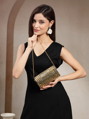 Metal Mirage Mosaic Clutch