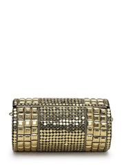 Metal Mirage Mosaic Clutch
