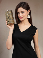 Metal Mirage Mosaic Clutch