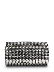 Metal Mirage Studded Mosaic Clutch