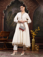 Crystal Cascade Suede Clutch