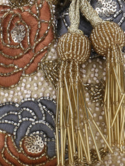 Dangle Floral Embellished Potli with signature gift box | Wedding Gift for Women