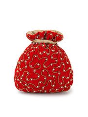 Dangle Floral Embellished Potli with signature gift box | Teej Gift for Women