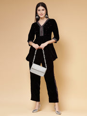 Coffer Striped Embellished Clutch with signature gift box | Anniversary Gift for Her