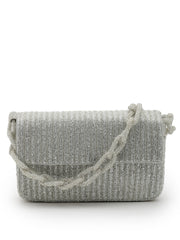 Coffer Striped Embellished Clutch with signature gift box | Anniversary Gift for Her