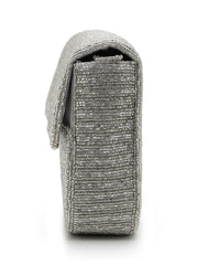 Coffer Striped Embellished Clutch with signature gift box | Anniversary Gift for Her