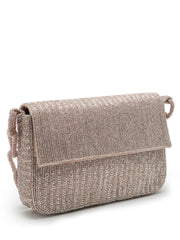 Coffer Striped Embellished Clutch with signature gift box | Festive Gift for Women