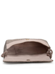 Coffer Striped Embellished Clutch with signature gift box | Festive Gift for Women
