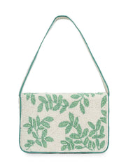 Beaded Botanica Cotton Botanical Beaded Canvas Clutch