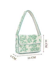 Beaded Botanica Cotton Botanical Beaded Canvas Clutch