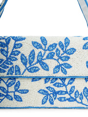 Beaded Botanica Cotton Botanical Beaded Canvas Clutch