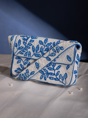 Beaded Botanica Cotton Botanical Beaded Canvas Clutch