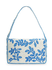 Beaded Botanica Cotton Botanical Beaded Canvas Clutch