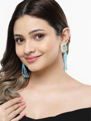 Outre Circular Handcrafted Drop Earrings