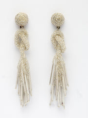 Outre Eardrop Shaped Handcrafted Drop Earrings