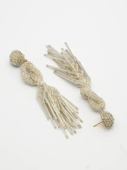 Outre Eardrop Shaped Handcrafted Drop Earrings
