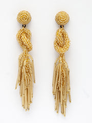 Outre Eardrop Shaped Handcrafted Drop Earrings