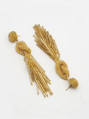 Outre Eardrop Shaped Handcrafted Drop Earrings