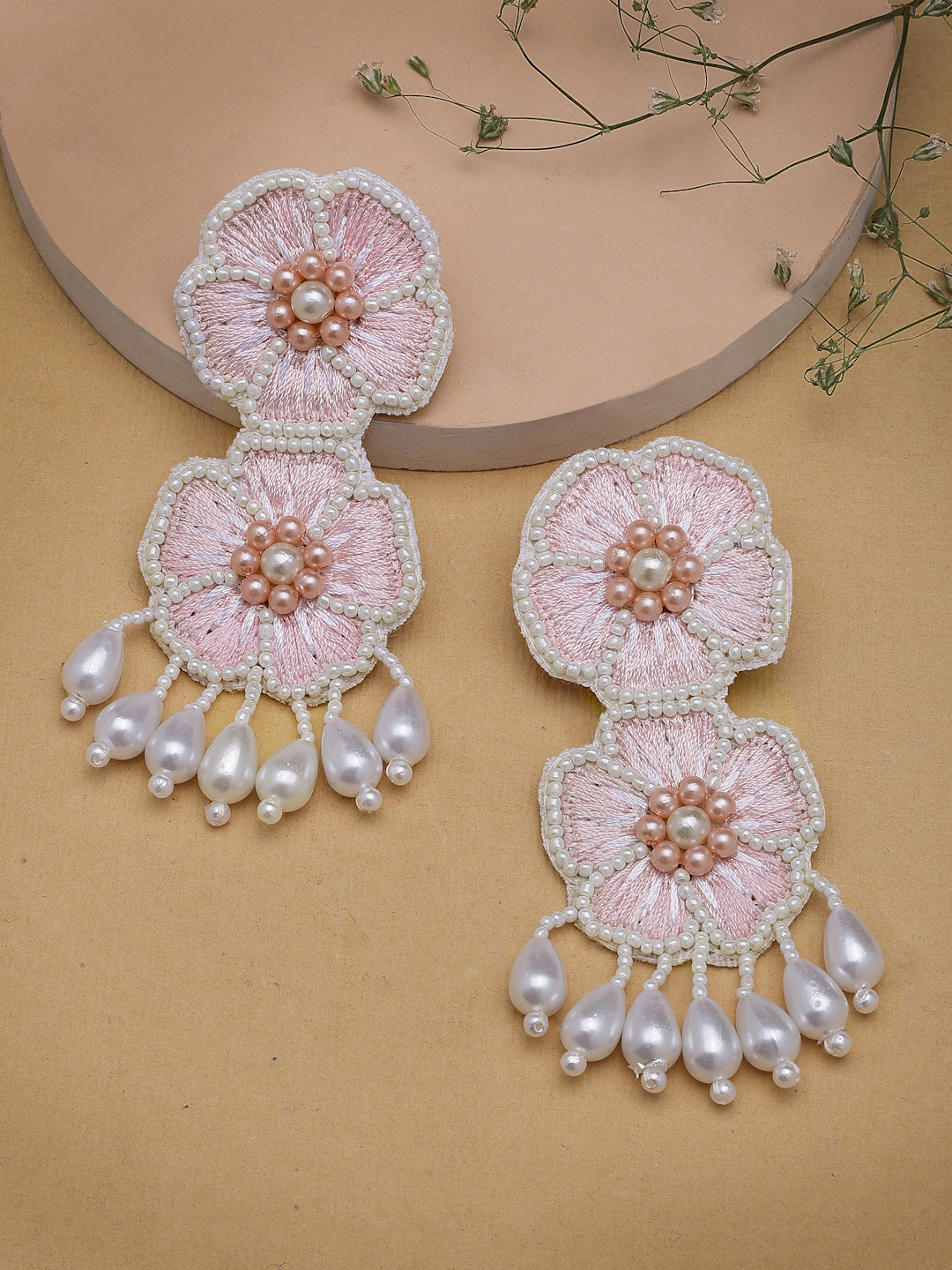 Sylvan Floral Handcrafted Drop Earrings