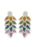 Sylvan Leaf Shaped Handcrafted Drop Earrings