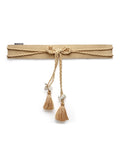 Boho Shell Work Embellished Canvas Handmade Belt