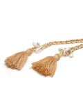 Boho Shell Work Embellished Canvas Handmade Belt