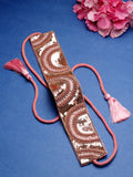 Boho Sequin Embellished Canvas Handmade Belt