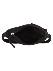 La Borsa Alphabet Print Canvas Sling Bag