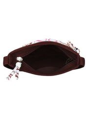 La Borsa Alphabet Print Canvas Sling Bag