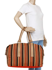 Streak Cotton Duffel Bag