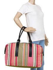 Streak Cotton Duffel Bag