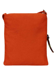 La Borsa Alphabet Print Canvas Sling Bag