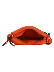 La Borsa Alphabet Print Canvas Sling Bag