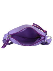 La Borsa Alphabet Print Canvas Sling Bag