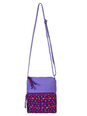 La Borsa Alphabet Print Canvas Sling Bag