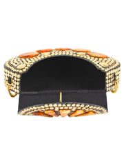 Jewel Gold Metal Clutch
