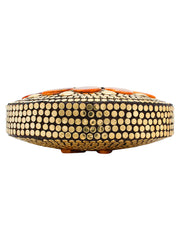 Jewel Gold Metal Clutch