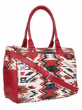Ikkat Jacquard And Cotton Handbag