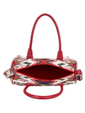 Ikkat Jacquard And Cotton Handbag