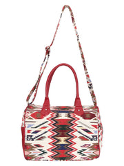 Ikkat Jacquard And Cotton Handbag