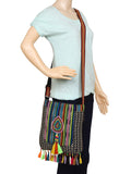 Diamondus Beaded Cotton Sling bag