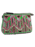 Diamondus Beaded Jacquard Cotton Sling bag