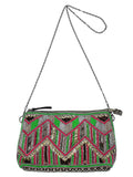 Diamondus Beaded Jacquard Cotton Sling bag