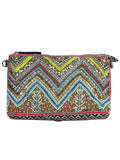 Diamondus Beaded Jacquard Cotton Sling bag